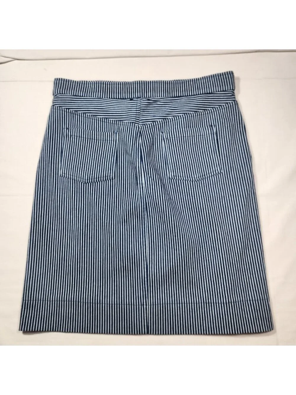 Blue and White Women's Skirt - Picture 2 of 2